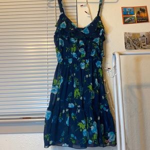 Hollister Navy Floral Dress